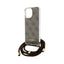 Guess Crossbody Cord 4G Print – dėklas iPhone 15 Pro telefonui (ruda)
