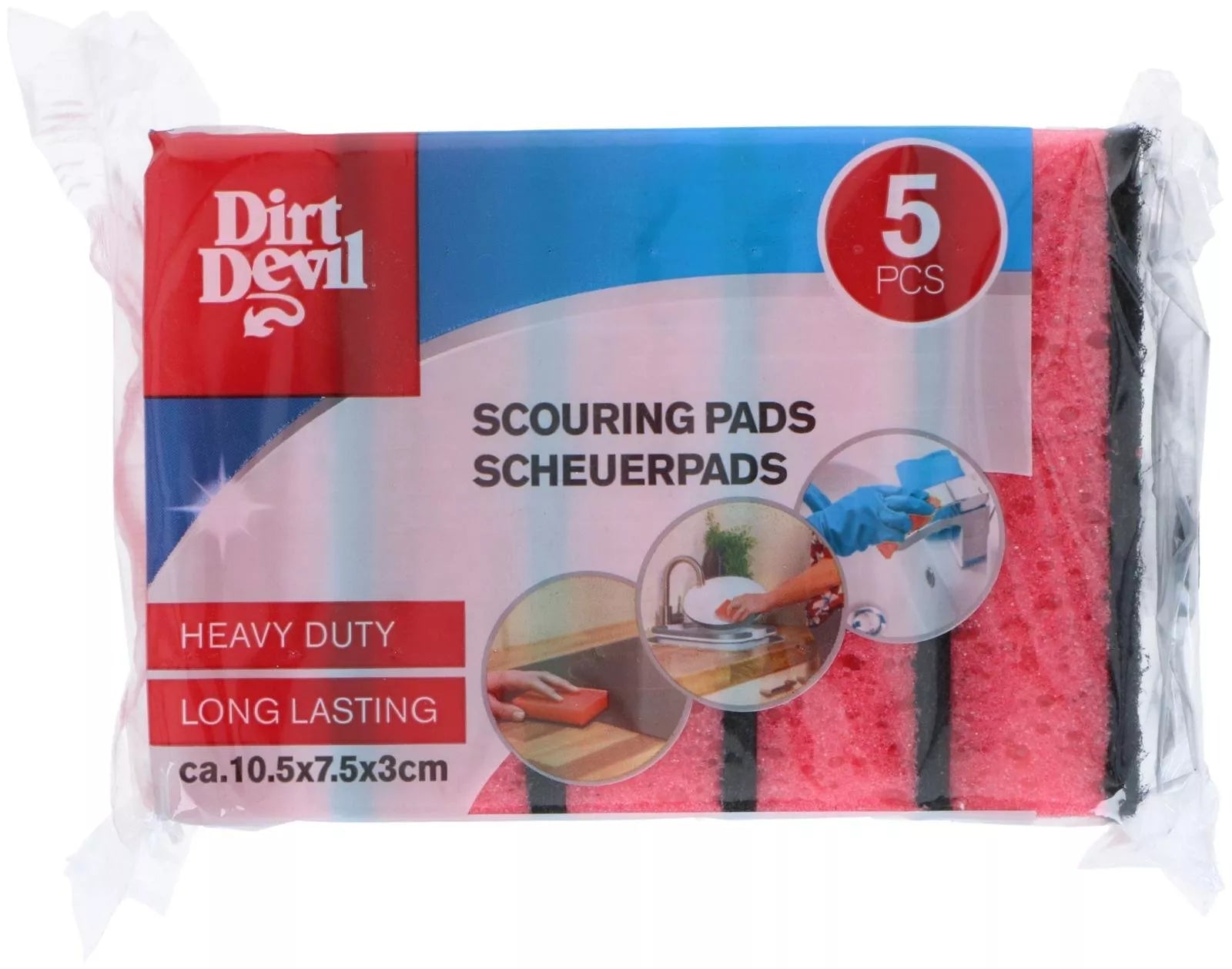 Dirt Devil valymo kempinė Premium, 105 × 75 × 30 mm, 5 vnt 871125247765