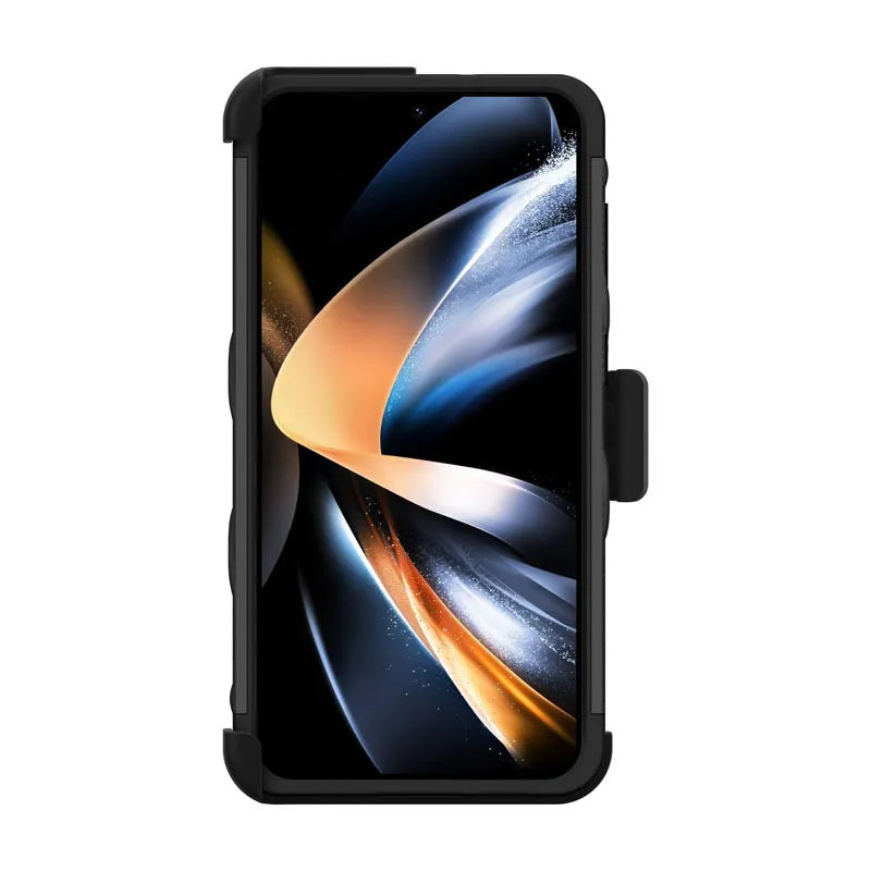 ZIZO BOLT serijos šarvuotas dėklas Samsung Galaxy S23+ su 9H ekrano stiklu ir laikikliu su stovu (juodas)