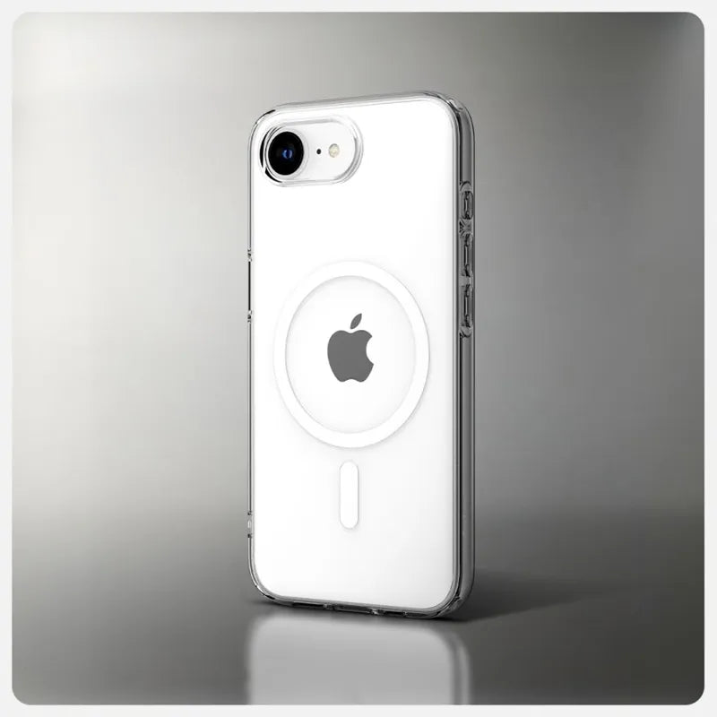 Spigen Liquid Crystal Mag MagSafe – dėklas iPhone 17e / 16e (skaidrus)