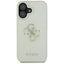 Guess Grained Big 4G Logo Small Classic Logo - dėklas iPhone 16 (žalias)