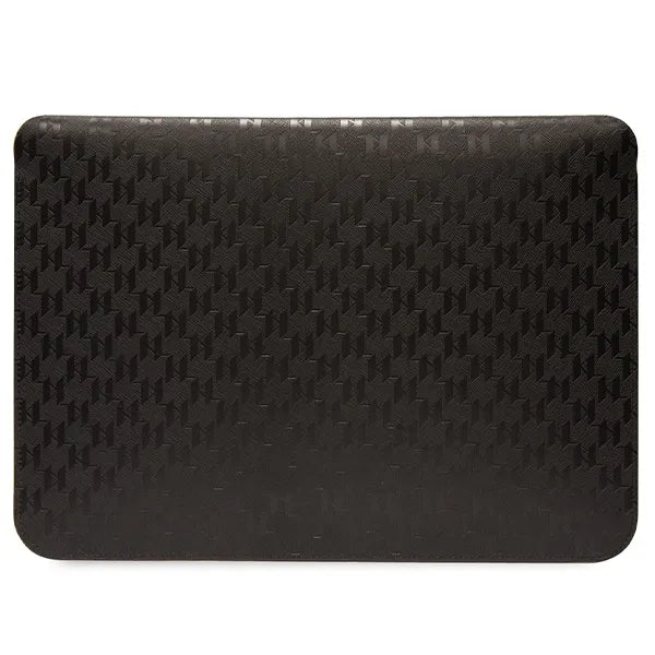 Karl Lagerfeld NFT Saffiano Monogram Ikonik Choupette dėklas - 14" nešiojamojo kompiuterio dėklas (juodas)