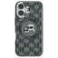 Karl Lagerfeld IML Monogram Karl & Choupette Head MagSafe – dėklas, skirtas iPhone 16 (juodas)