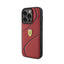Ferrari Twist Metal Logo – dėklas iPhone 15 Pro (raudonas)