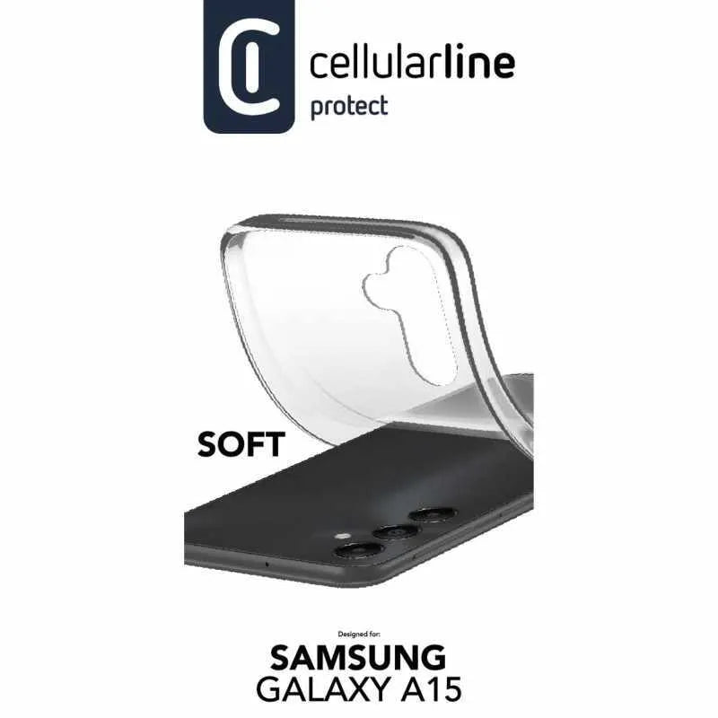 Cellularline Soft – dėklas Samsung Galaxy A15 4G / 5G (skaidrus)