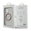 Guess IML Flowers Wreath MagSafe – dėklas iPhone 15 (juodas)