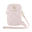 Guess Zip Quilted 4G – telefono krepšys (rožinis)