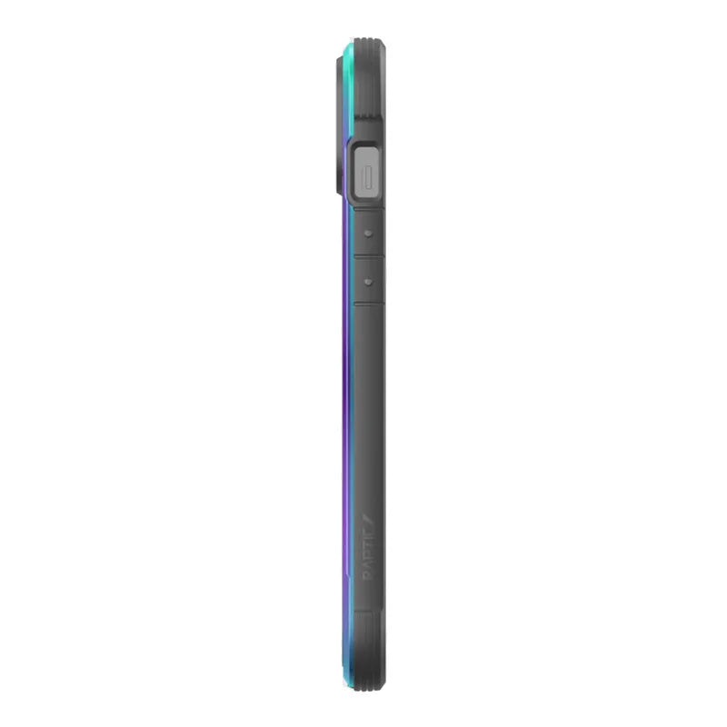X-Doria Raptic Shield – aliumininis dėklas, skirtas iPhone 14 Plus (atsparus kritimui iš 3 m) (vaivorykštinis)