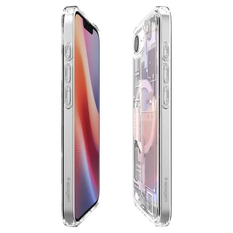 Spigen Ultra Hybrid Mag MagSafe – dėklas skirtas iPhone 17e / 16e (Zero One White)