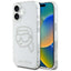 Karl Lagerfeld IML Rhinestones Karl Head – dėklas skirtas iPhone 16 (skaidrus)