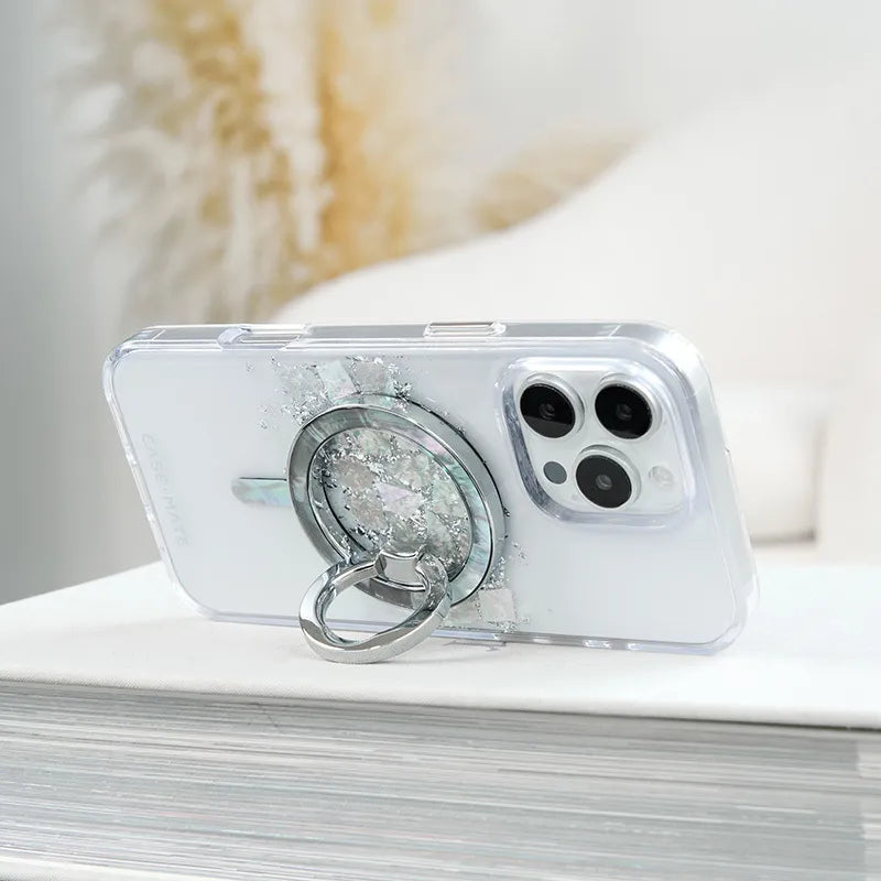 Case-Mate Karat MagSafe dėklas, skirtas iPhone 16 Pro su perlamutro intarpais (A Touch of Pearl)