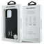 Karl Lagerfeld Silicone Shadow Metal Initial MagSafe – dėklas iPhone 16 Pro (juodas)