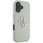 Guess Grained Big 4G Logo Small Classic Logo - dėklas iPhone 16 (žalias)