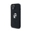 Karl Lagerfeld Silicone Karl & Choupette MagSafe – dėklas, skirtas iPhone 15 Plus / 14 Plus (juodas)