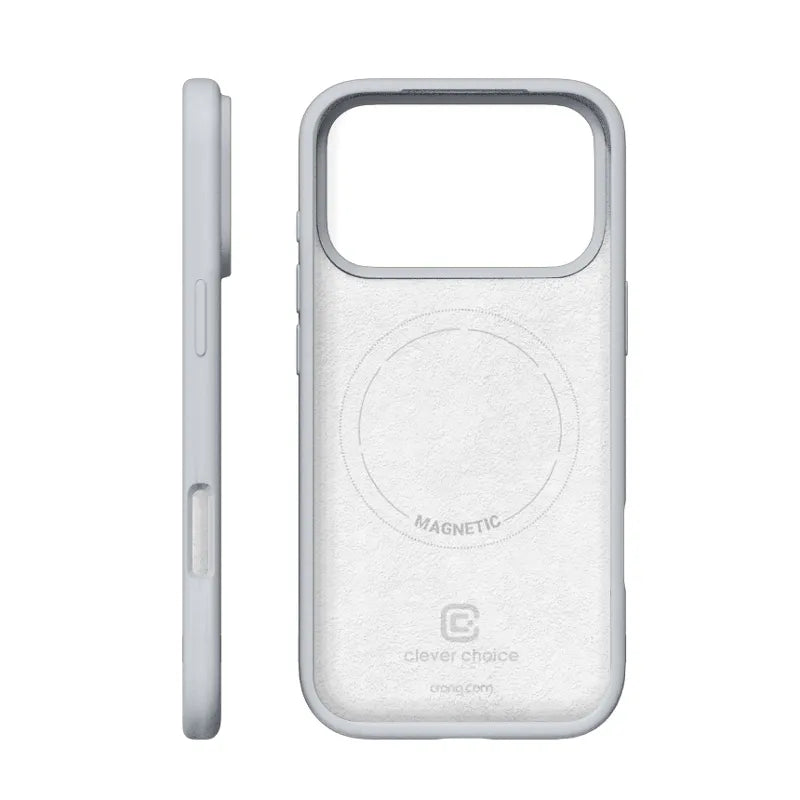 Crong Color Cover Magnetic – MagSafe dėklas, skirtas iPhone 18 Pro Max / 17 Pro Max (pilkas)