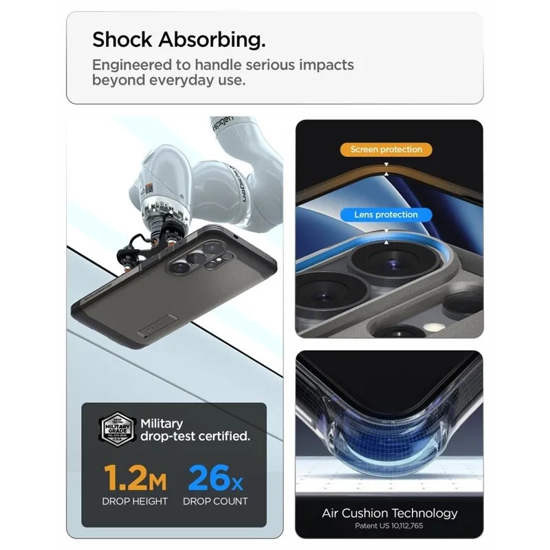 Spigen Tough Armor MagSafe – dėklas Samsung Galaxy S26 Ultra (Gunmetal)