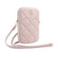 Guess Zip Quilted 4G – telefono krepšys (rožinis)