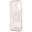 Karl Lagerfeld IML Rhinestones Karl Head – dėklas iPhone 16 (rožinis)