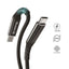 Crong Armor Link – 100 W PD 5 A USB-C į USB-C laidas 120 cm (juodas)