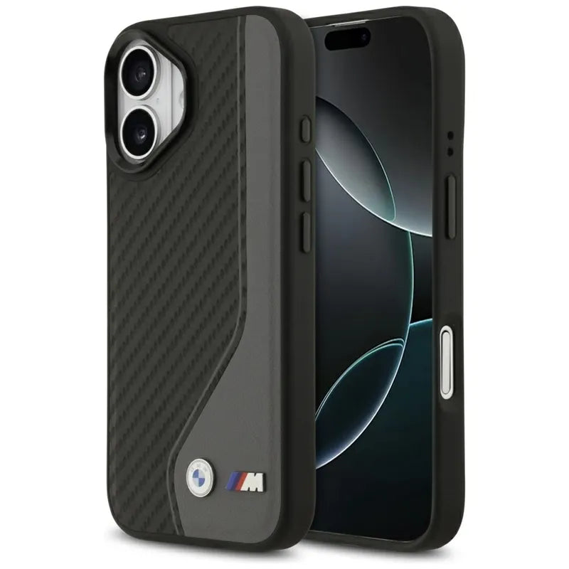 BMW M Carbon Logo MagSafe – Dėklas iPhone 17 (antracito)