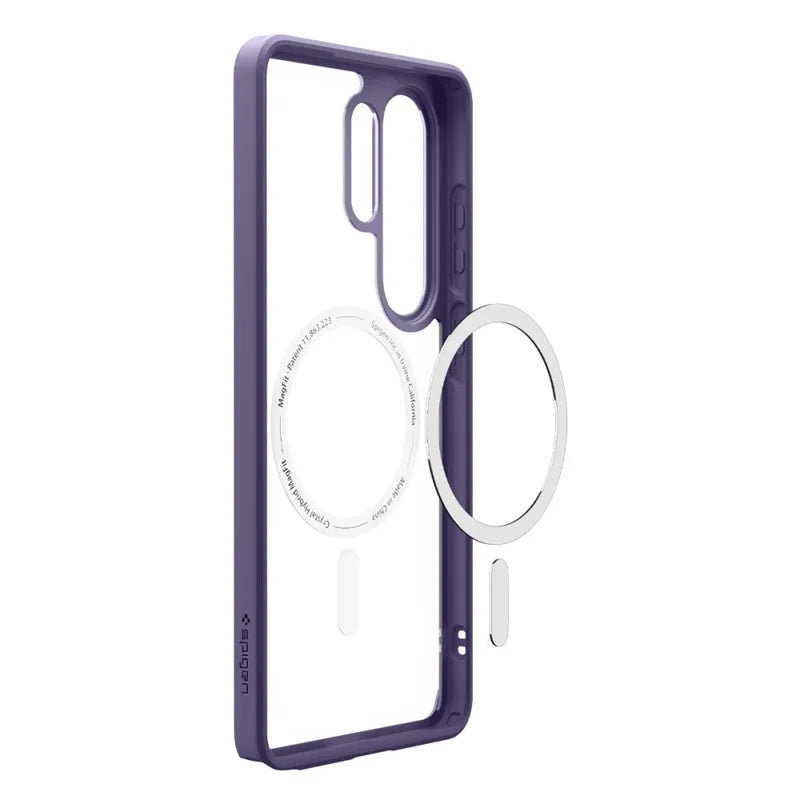 Spigen Ultra Hybrid Mag MagSafe – dėklas, skirtas Samsung Galaxy S26 Ultra (Deep Purple)