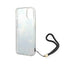 Guess Flower Cord – dėklas iPhone 14 (mėlynas)