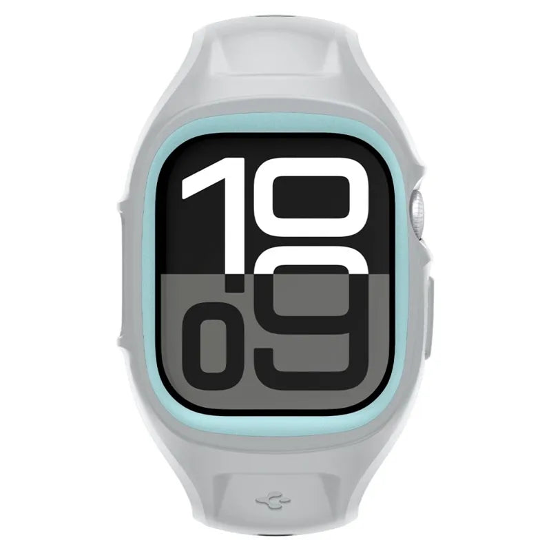 Spigen Liquid Air Pro – dirželis su korpusu, skirtas Apple Watch 10 46 mm (pilkas)