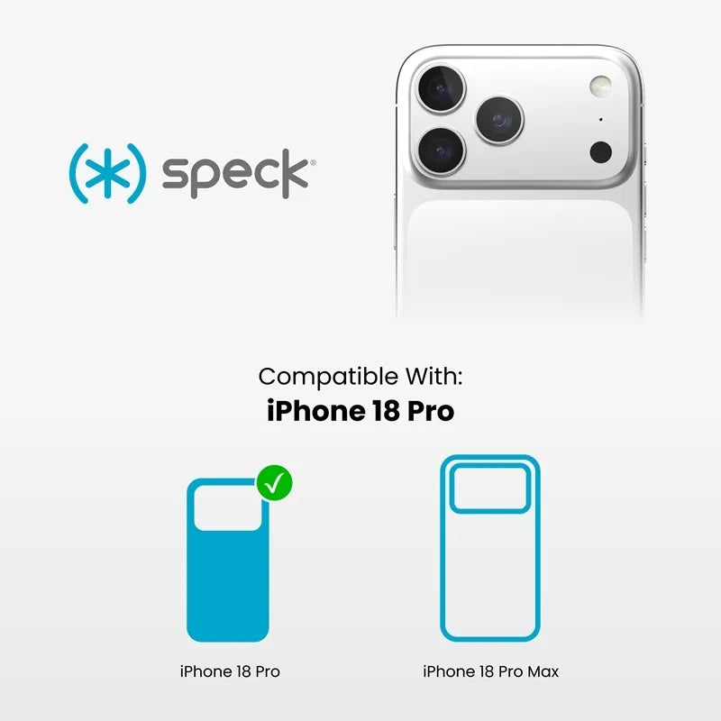 Speck Presidio Perfect Clear MagSafe – dėklas, skirtas iPhone 18 Pro / 17 Pro (skaidrus)