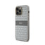 DKNY Leather Mono Stripe & Metal Logo – dėklas iPhone 14 Pro (smėlio spalvos)