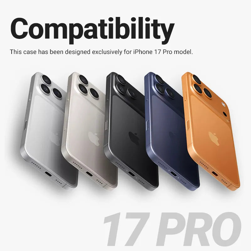Crong Clear MAG Cover – MagSafe dėklas, skirtas iPhone 17 Pro (skaidrus)