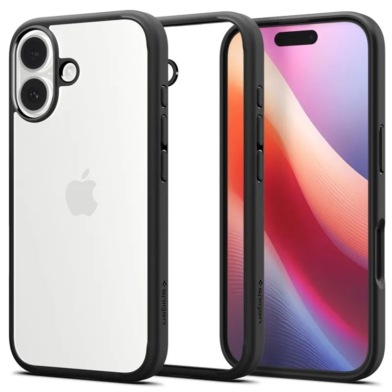 Spigen Ultra Hybrid – Dėklas iPhone 17 (matinis juodas)