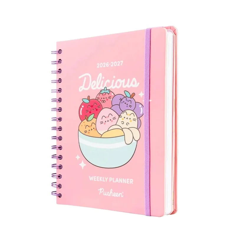 Pusheen – kalendorius / A5 savaitinė planuotė iš „Fruits“ 2026/2027 kolekcijos