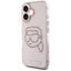 Karl Lagerfeld IML Rhinestones Karl Head – dėklas iPhone 16 (rožinis)
