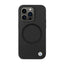 BMW Signature Liquid Silicone MagSafe dėklas, skirtas iPhone 14 Pro Max (juodas)