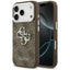 Guess 4G Big 4G Classic Logo - Dėklas iPhone 17 Pro (Ruda / Sidabrinė)