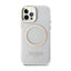 Guess Metal Outline MagSafe – dėklas iPhone 12 / iPhone 12 Pro telefonui (skaidrus / auksinis)