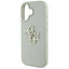 Guess Grained Big 4G Logo Small Classic Logo - dėklas iPhone 16 (žalias)