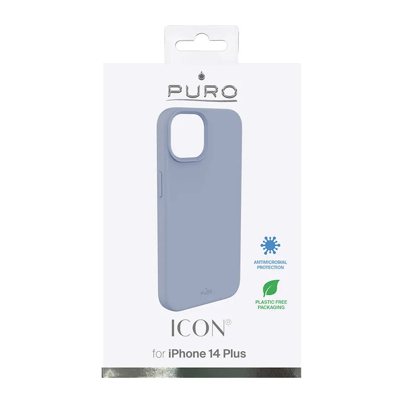 PURO ICON dangtelis – dėklas, skirtas iPhone 14 Plus (šviesiai mėlynas)