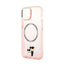 Karl Lagerfeld IML NFT Karl & Choupette MagSafe – dėklas iPhone 14 Plus (rožinis)