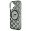 Karl Lagerfeld IML Monogram Karl & Choupette Head MagSafe – dėklas, skirtas iPhone 16 (juodas)