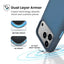 Speck Presidio Lux MagSafe – Dėklas Apple iPhone 17 Pro (Deep Sea Fade / Black / Spell Blue)