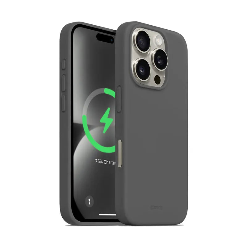 Crong Color Cover Magnetic – „iPhone 16 Pro“ „MagSafe“ dėklas (titano spalvos)