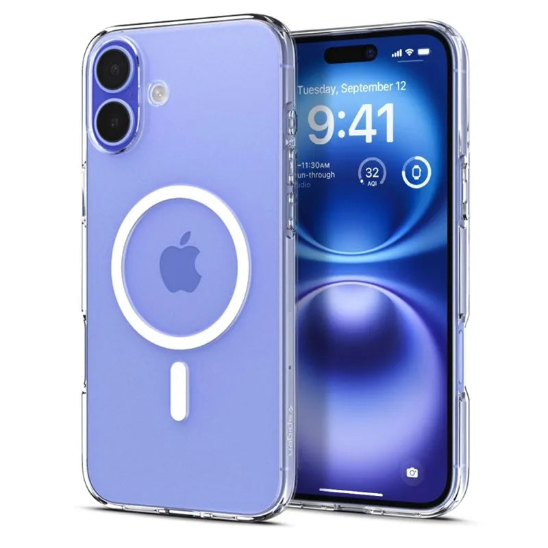Spigen Liquid Crystal Mag MagSafe - dėklas iPhone 16 (skaidrus)