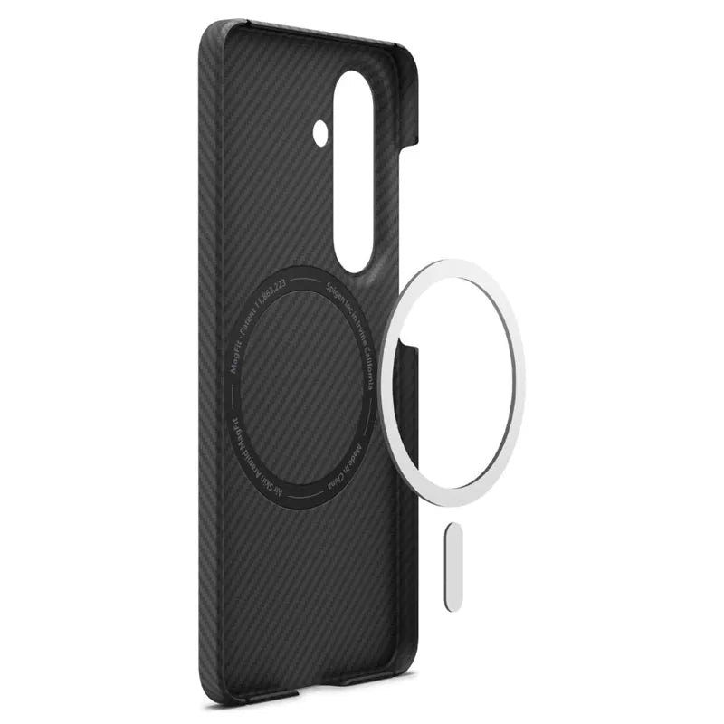 Spigen Airskin Aramid dėklas, skirtas Samsung Galaxy S26 (juodas)