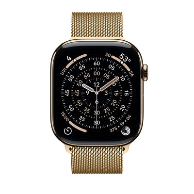 Crong Milano Steel – nerūdijančio plieno dirželis Apple Watch 44/45/46/49 mm (rožinio aukso spalvos)
