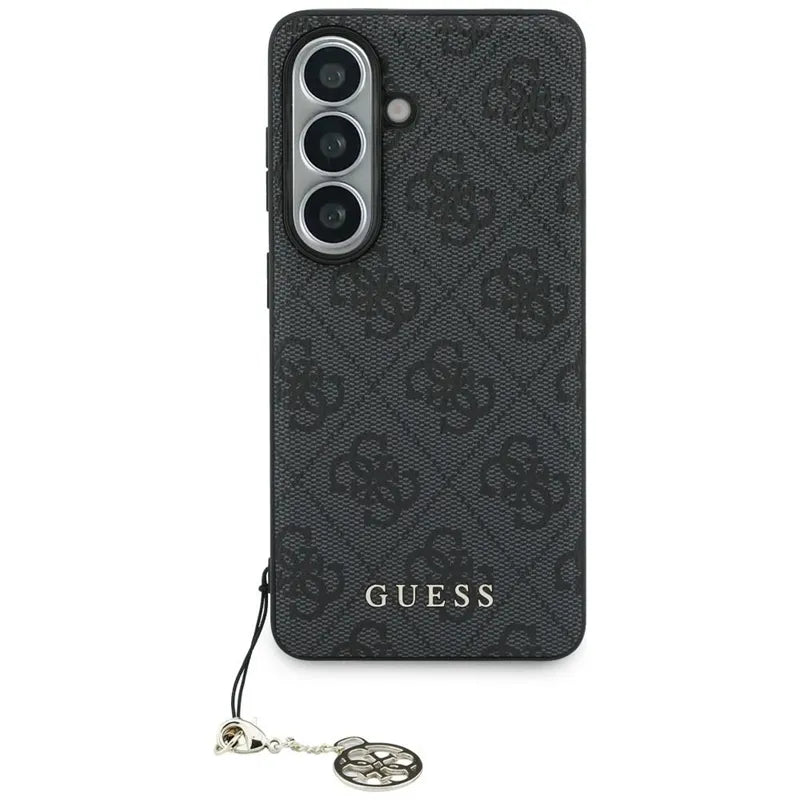 Guess 4G Classic Logo Charm MagSafe – dėklas Samsung Galaxy S26 (juodas)