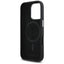 Karl Lagerfeld Saffiano Full Wrapped Elongated Metal Logo MagSafe – dėklas iPhone 16 Pro (juodas)
