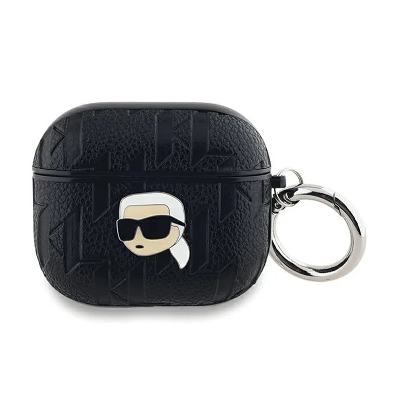 Karl Lagerfeld Monogram Karl Head – Apple AirPods 3 dėklas (juodas)