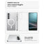 Spigen Ultra Hybrid Mag MagSafe – Dėklas Samsung Galaxy S26 (skaidrus/baltas)