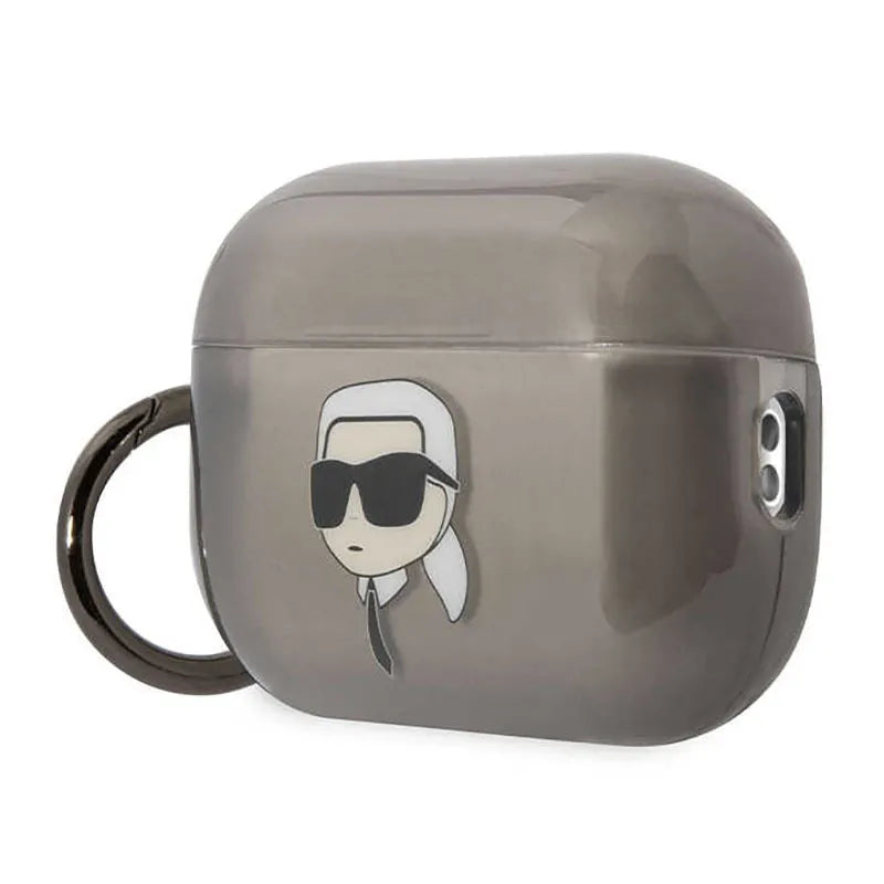 Karl Lagerfeld NFT Ikonik Karl Head – dėklas Apple AirPods Pro 2 ausinėms (juodas)